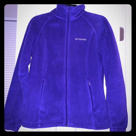 purple zip up fleece